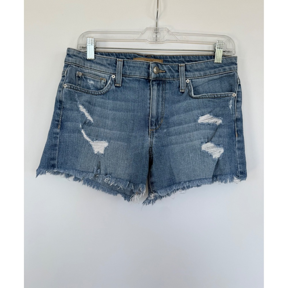 Joes Jeans The Ozzie Cut Off Denim Shorts Distressed Frayed Blue Womens 27 USA - Picture 3 of 8
